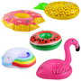Jet Lag Flotador Apoya-Vasos Colección Good Deal Modelos Surtidos Piña Sandía Flamenco Arcoíris Rosquilla