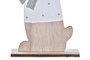 DKD Home Decor Figura Navidad Moderna Reno Azul Blanco 4.5 x 24 x 12 cm (12 Unidades)