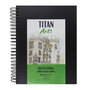 Titan Arts Libreta de Dibujo para Bocetos Espiral A4 50H 200gr