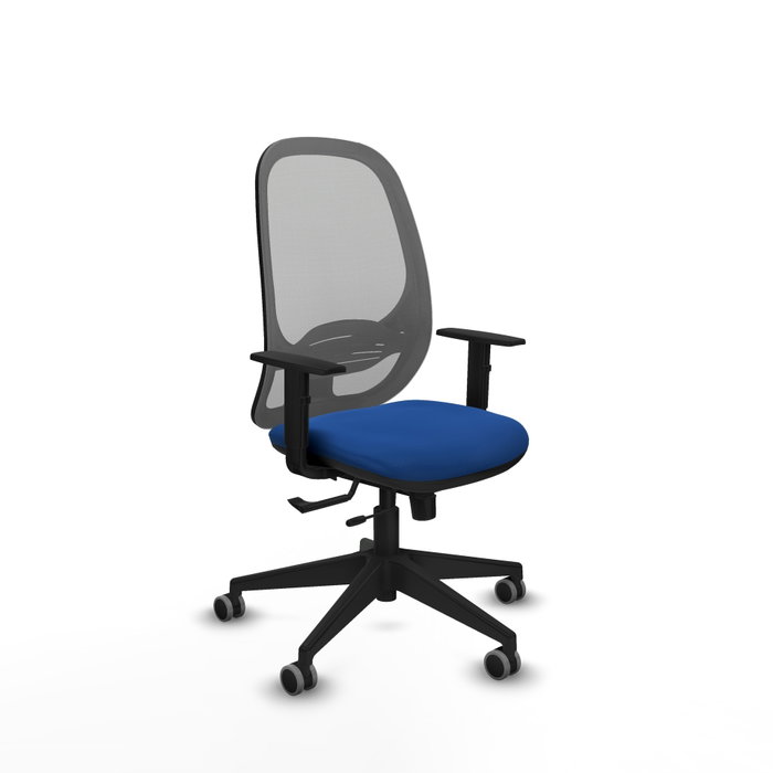PIQUERAS Y CRESPO Silla de oficina Cilanco con mecanismo Sincro/Traslack Azul y Gris PIQUERAS Y CRESPO Silla de oficina Cilanco con mecanismo Sincro/Traslack Azul y Gris