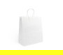 Algon Set de 3 Bolsas de Papel Blancas de 26 x 14 x 31 cm (24 Unidades)