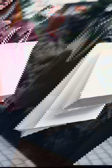 Algon Set de 3 Bolsas de Papel Blancas de 26 x 14 x 31 cm (24 Unidades)