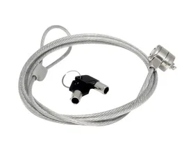 Mobilis Cable Antirrobo 001262 1,8 m Plata con 2 Llaves