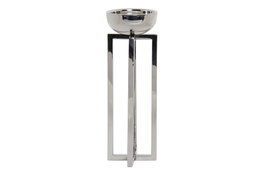 DKD Home Decor Portavelas de Acero Cromado Brillante