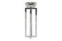 DKD Home Decor Portavelas de Acero Cromado Brillante