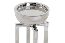 DKD Home Decor Portavela Moderno Acero Brillante 11 x 11 x 43 cm (2 Unidades)