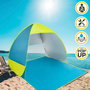 Aktive Beach Tienda de playa Pop Up azul y verde