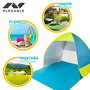 Aktive Beach Tienda de playa Pop Up azul y verde