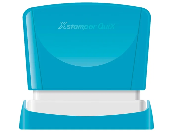 X'stamper Sello Quix Personalizable Color Rojo Medidas 24x49 mm Q-12
