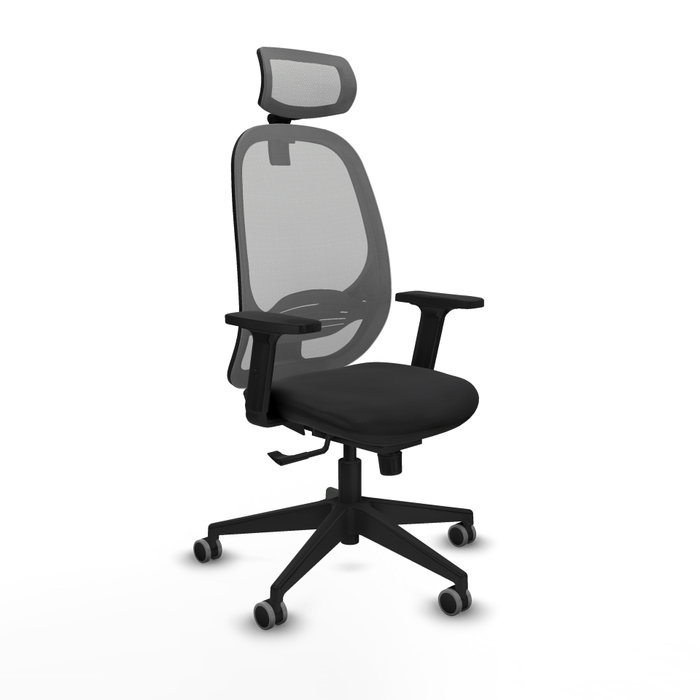 PIQUERAS Y CRESPO Silla de oficina Cilanco con mecanismo Sincro, Negro y Gris PIQUERAS Y CRESPO Silla de oficina Cilanco con mecanismo Sincro, Negro y Gris