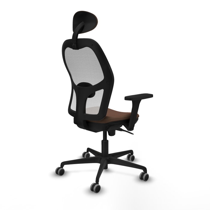 PIQUERAS Y CRESPO Silla de oficina Jorquera Marrón/Blanco PIQUERAS Y CRESPO Silla de oficina Jorquera Marrón/Blanco