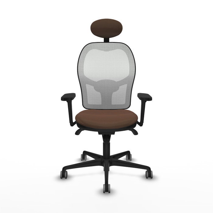 PIQUERAS Y CRESPO Silla de oficina Jorquera Marrón/Blanco PIQUERAS Y CRESPO Silla de oficina Jorquera Marrón/Blanco