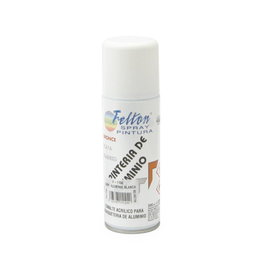 Felton Spray Pintura Aluminio Blanco 200ml Secado Rápido Ideal Bricolaje Industrial