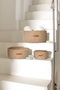 Aberto Design 9049118 Caja Decorativa de Algodón 100% Natural Hecha a Mano 25x50cm