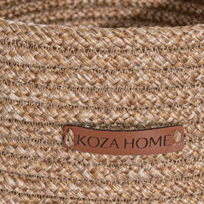 Aberto Design 9049118 Caja Decorativa de Algodón 100% Natural Hecha a Mano 25x50cm