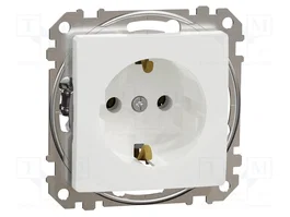 SCHNEIDER ELECTRIC Sedna Enchufe tipo F (Schuko) blanco sin marco