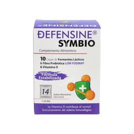 INELDEA Symbio Defensine 14Sbrs Fórmula Simbiótica Probióticos Prebióticos Bajo FODMAP Vitamina D 14 Sobres