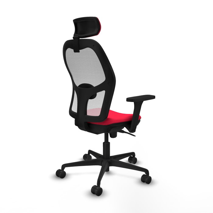PIQUERAS Y CRESPO Silla de oficina Jorquera, mecanismo Sincro, Rojo/Blanco PIQUERAS Y CRESPO Silla de oficina Jorquera, mecanismo Sincro, Rojo/Blanco