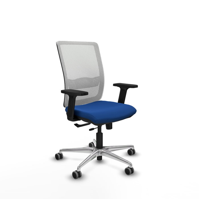 PIQUERAS Y CRESPO Silla de oficina Haches con mecanismo Sincro/Traslack, Azul y Blanco PIQUERAS Y CRESPO Silla de oficina Haches con mecanismo Sincro/Traslack, Azul y Blanco
