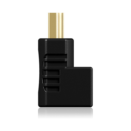 ICY BOX IB-CB009-1 Adaptador HDMI Macho a HDMI Hembra, 4K Ultra HD 3840 x 2160, Conectores Chapados en Oro, Negro