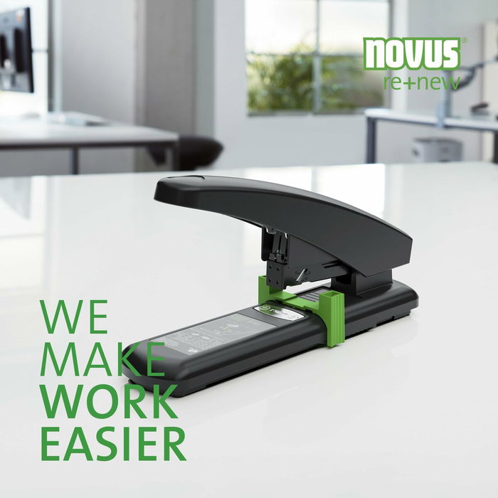 Novus Grapadora de Gruesos B40 RE+NEW 100H Negro/Verde
