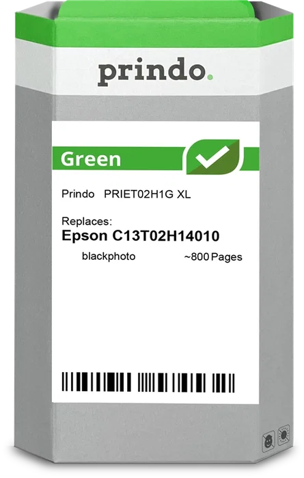 Prindo Cartucho de Tinta Negro Green XL PRIET02H1G Prindo Cartucho de Tinta Negro Green XL PRIET02H1G