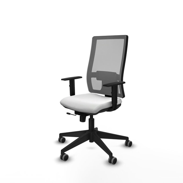 PIQUERAS Y CRESPO Silla de oficina Horna con mecanismo Sincro/Traslack, Blanco y Gris PIQUERAS Y CRESPO Silla de oficina Horna con mecanismo Sincro/Traslack, Blanco y Gris