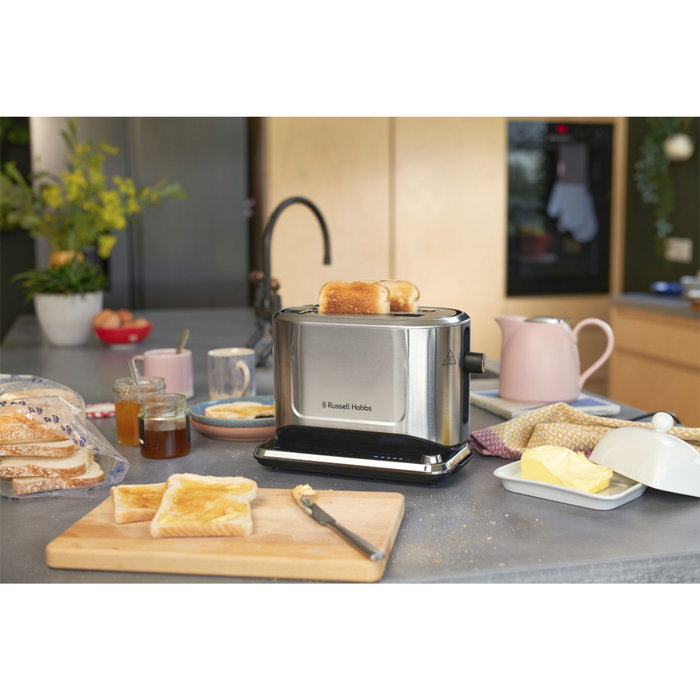 Russell Hobbs 26210-56 Attentiv Tostadora de 2 rebanadas, Acero satinado Russell Hobbs 26210-56 Attentiv Tostadora de 2 rebanadas, Acero satinado