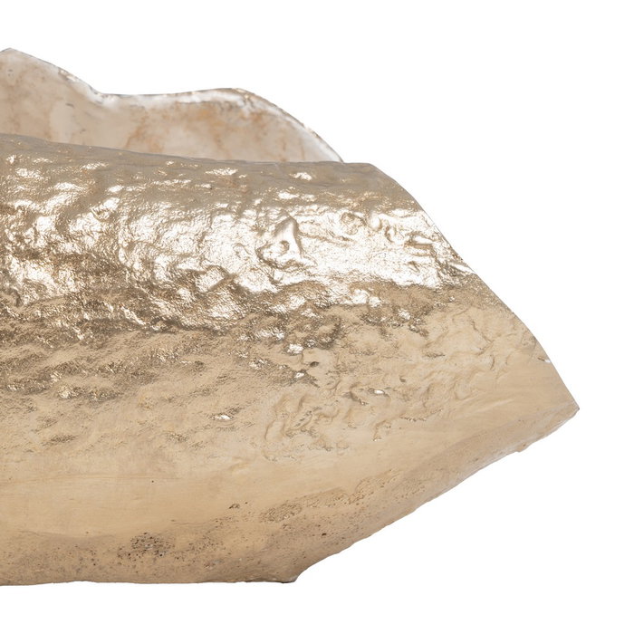 Centro Mesa Blanco-Champán Metal 39 X 15 X 16,50 cm