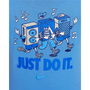 Camiseta de Manga Corta Infantil Nike Nkb Music Boxy Pals Ss Tee Azul M