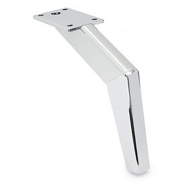 Q&Q Pata Metálica Modelo Katar Acabado Cromo Altura H160 Metal para Sofás y Muebles