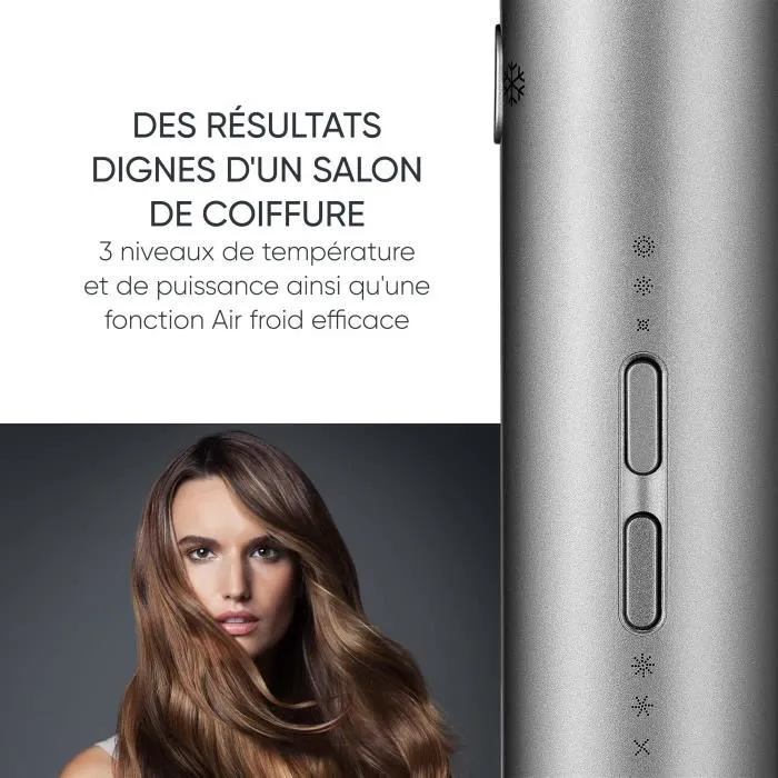 Secador de Pelo Severin HT 0169 S-Style Speed Pro, Iónico, 2000W, con Concentrador y Difusor Magnético, Color Gris y Negro Secador de Pelo Severin HT 0169 S-Style Speed Pro, Iónico, 2000W, con Concentrador y Difusor Magnético, Color Gris y Negro