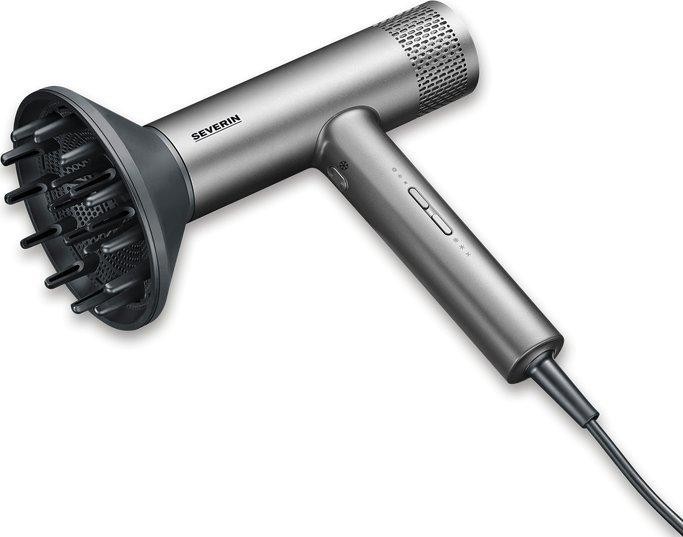 Severin HT 0169 S-Style Speed Pro Secador de pelo iónico - Gris y negro