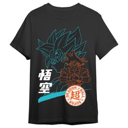 Bandai Camiseta Adulto Hombre Goku Dragon Ball Super Manga Anime Algodón 165gr Talla M