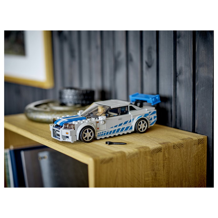 LEGO Speed Champions Nissan Skyline GT-R (R34) 2 Fast 2 Furious 76917, Juego de construcción 319 piezas