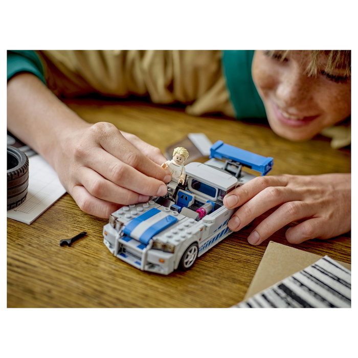 LEGO Speed Champions Nissan Skyline GT-R (R34) 2 Fast 2 Furious 76917, Juego de construcción 319 piezas