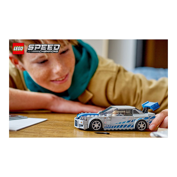 LEGO Speed Champions Nissan Skyline GT-R (R34) 2 Fast 2 Furious 76917, Juego de construcción 319 piezas