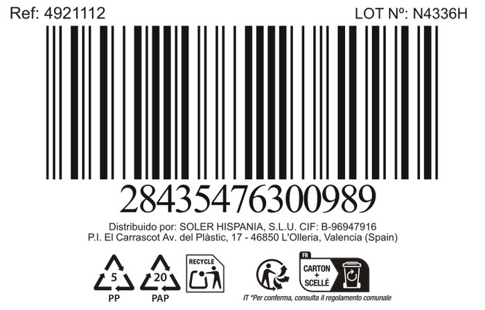 Inde Taza Jumbo "Salento" 340 cc (36 Unidades)