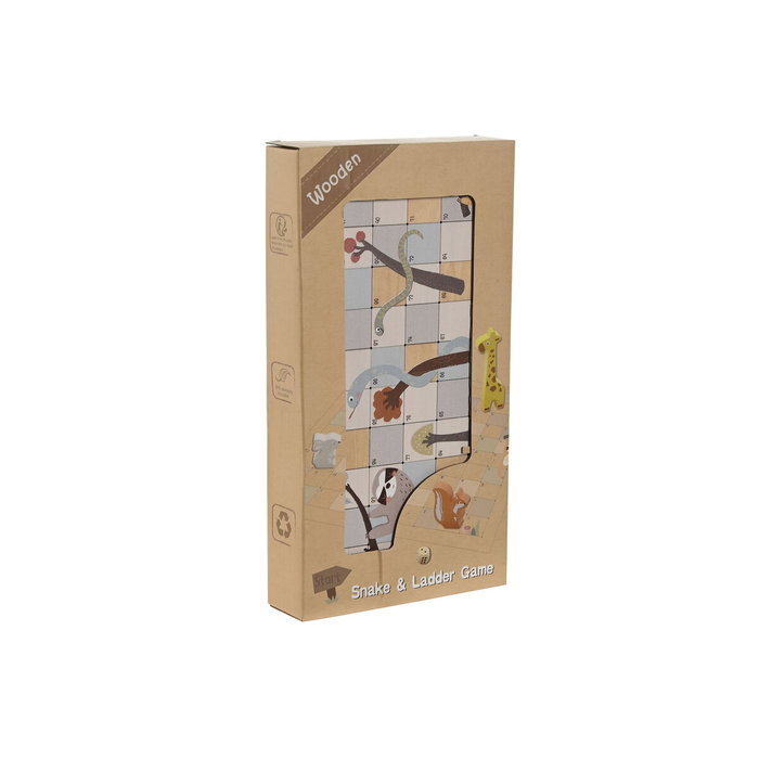 DKD Home Decor Juego de Mesa Set 7 Madera Multicolor 26x13x3,3 cm