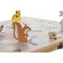 DKD Home Decor Juego de Mesa Set 7 Madera Multicolor 26x13x3,3 cm