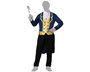 Disfraz Príncipe Azul Adulto Hombre - Traje de Chaqueta Larga y Pantalón, Talla XS-S