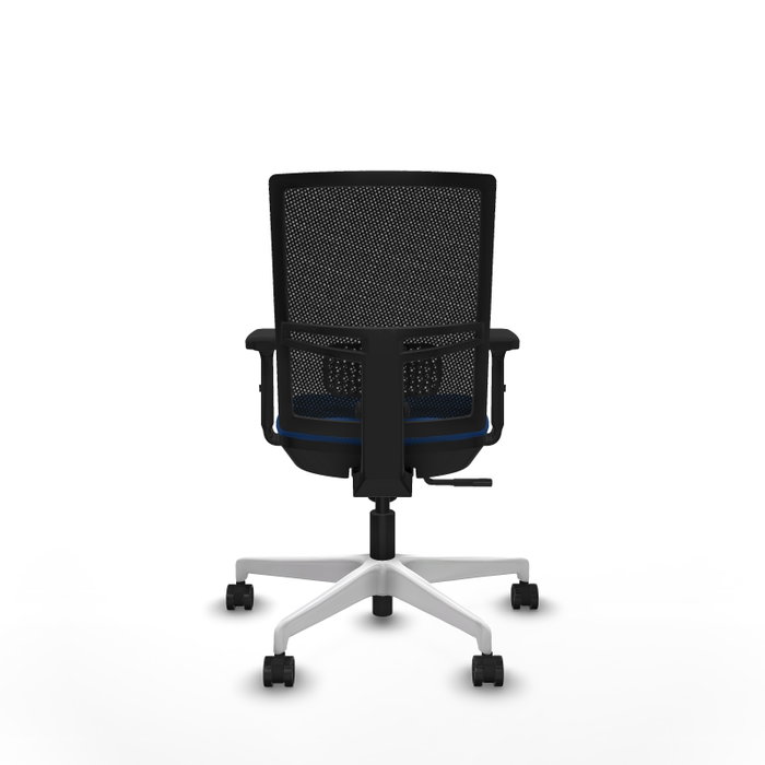 PIQUERAS Y CRESPO Silla de oficina Yunquera con mecanismo Sincro, Azul y Negro
