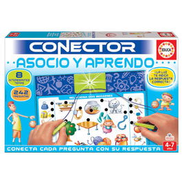 Educa Borrás 17202 Juego Conector Asocio y Aprendo 4-7 Años