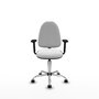 PIQUERAS Y CRESPO Silla de oficina Aýna blanca con brazos 2D