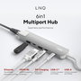 Hub USB Linq Byelements LQ49061 Blanco Gris