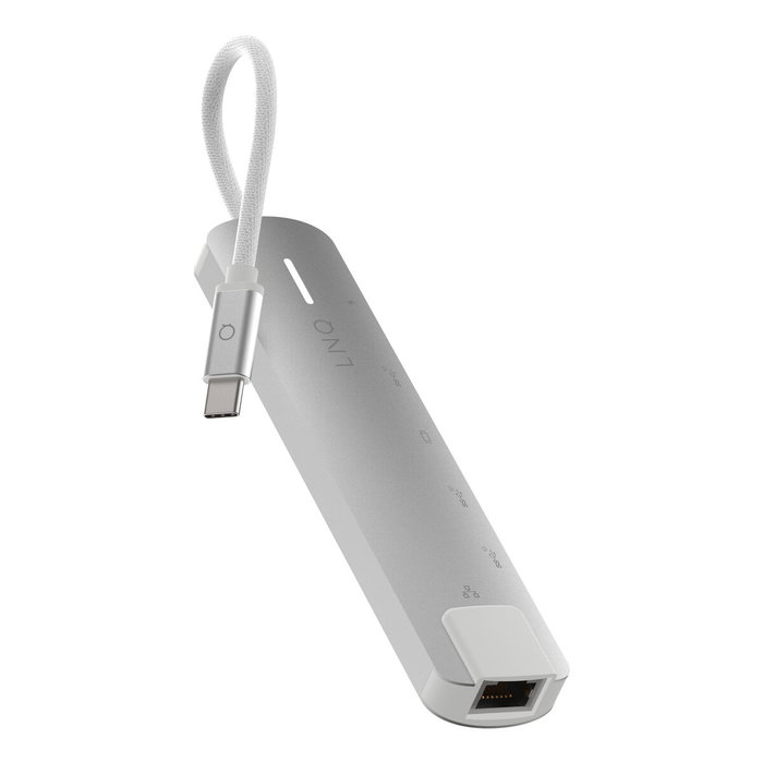 Hub USB Linq Byelements LQ49061 Blanco Gris