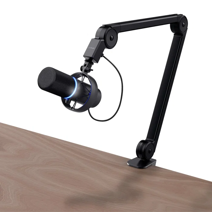 Trust Micrófono GXT 255+ Onyx Negro USB para PC Profesional con Brazo, Condensador Cardioide, 24-bit/96kHz, 130dB, Filtro Antipop
