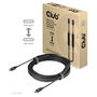Club 3D Cable USB 3.2 Tipo C Activo 5 Metros (5m) Acero Inoxidable St/St para Carga y Datos Rápida