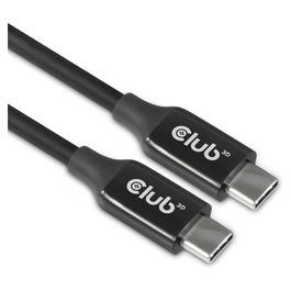 Club3D CAC-1535 Cable USB 3.2 Gen 2 (3.1 Gen 2) Tipo C 5m Activo Macho/Macho Negro 10 Gbit/s 60W