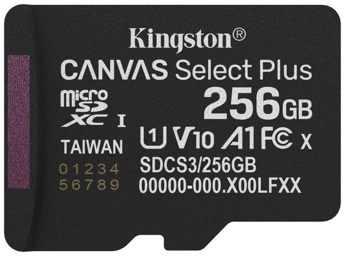 Kingston MicroSDXC Canvas Select Plus 256 GB